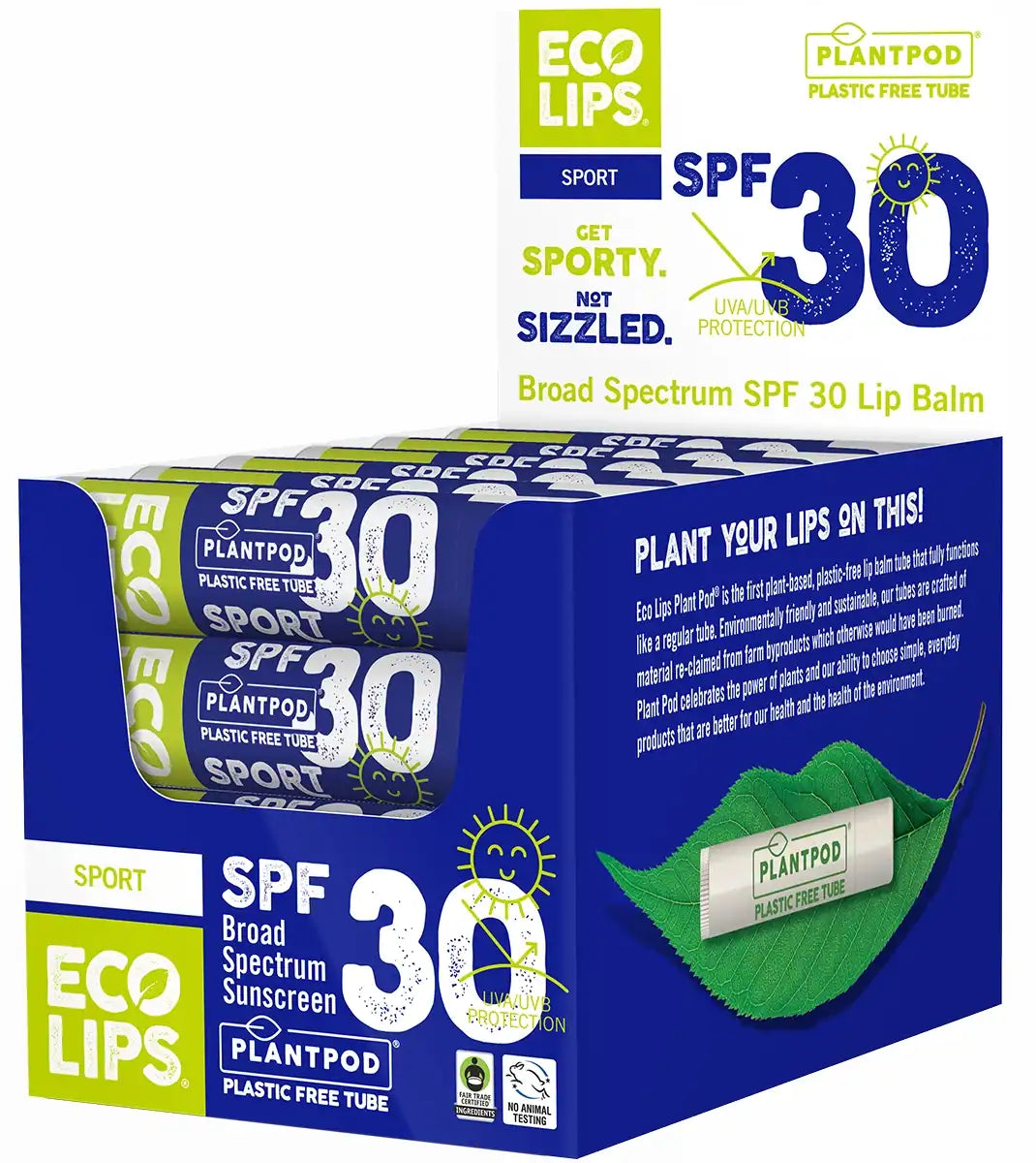 Ecolips Sport SPF 30 Lip Balm - Plant Pod