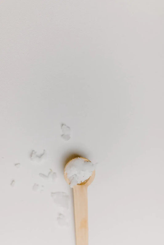 Coconut oil in spoon