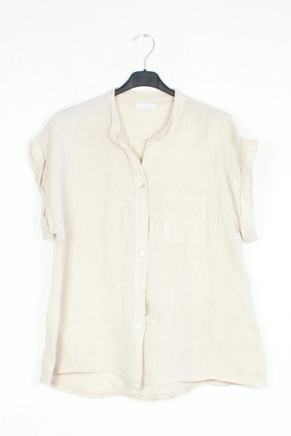 Linen Short Sleeve Button Up Shirt