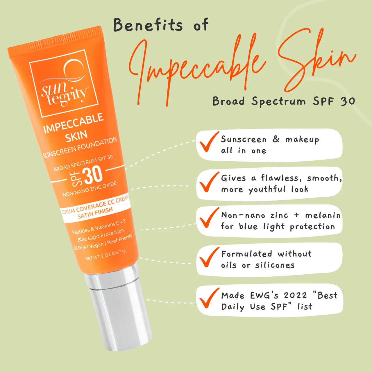 Sun tegrity impeccable skin info points