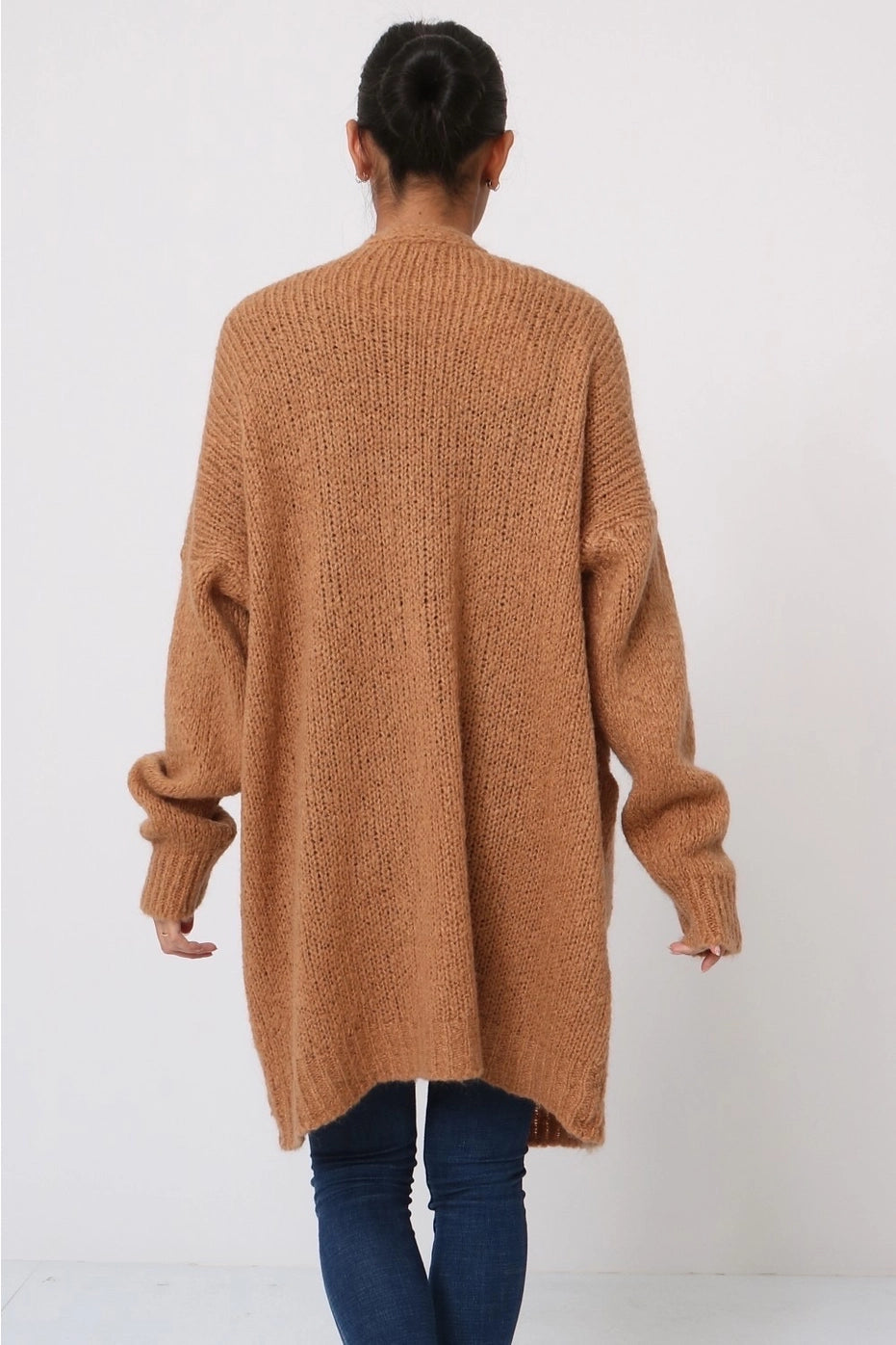 Long knit sweater